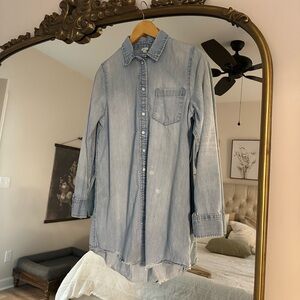 American Eagle Denim Shirt Dress